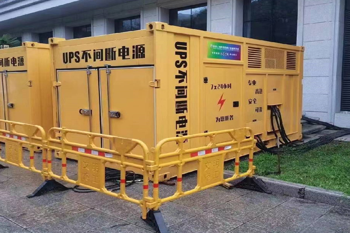 曲江发电机租赁施工现场