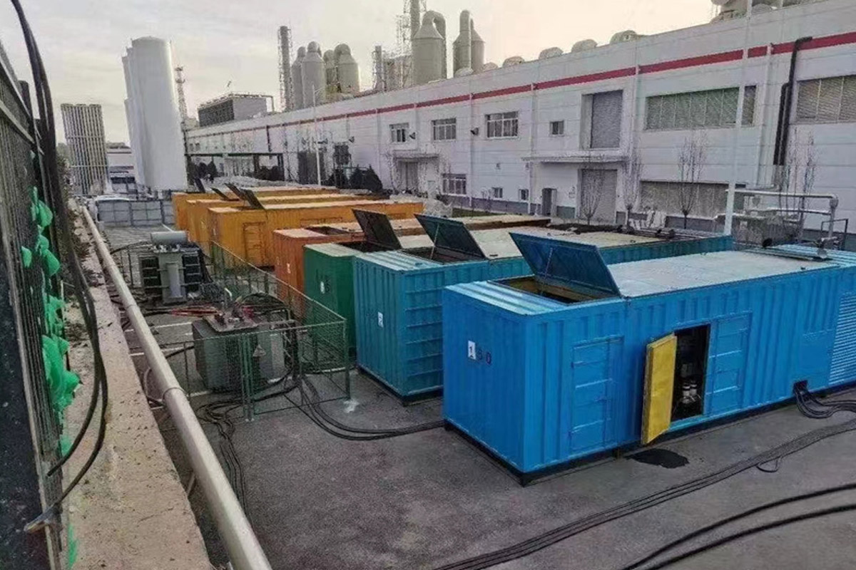 曲江发电机租赁施工现场